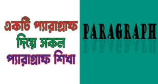 একটি Paragraph দিয়ে সকল Paragraph