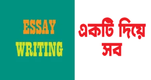 মাত্র চারটি Essay Writing